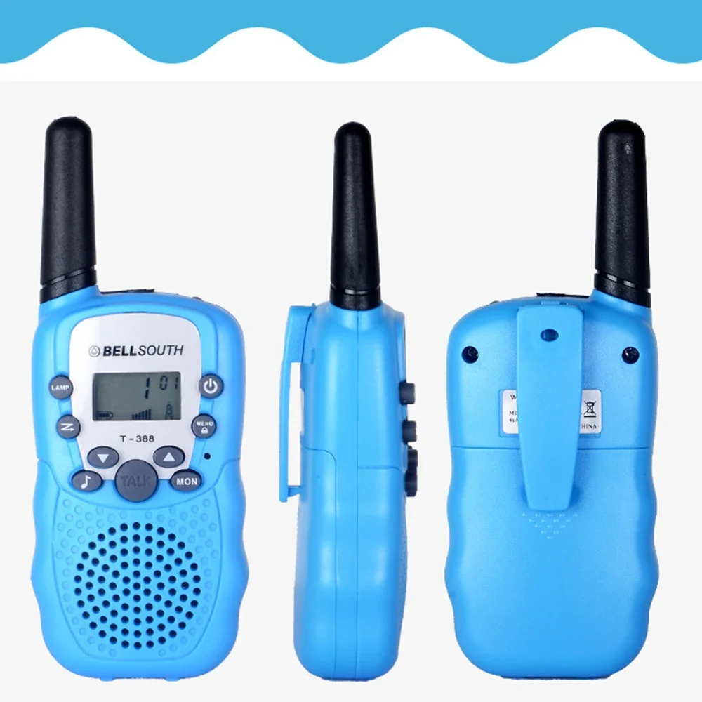 2KM 1 Pair Walkie Talkies Radio Cool 2 Players Intercom Phone Toy Boy Gift Age 7 8 9 10 Year Old Handy Interphone Wireles Device 3