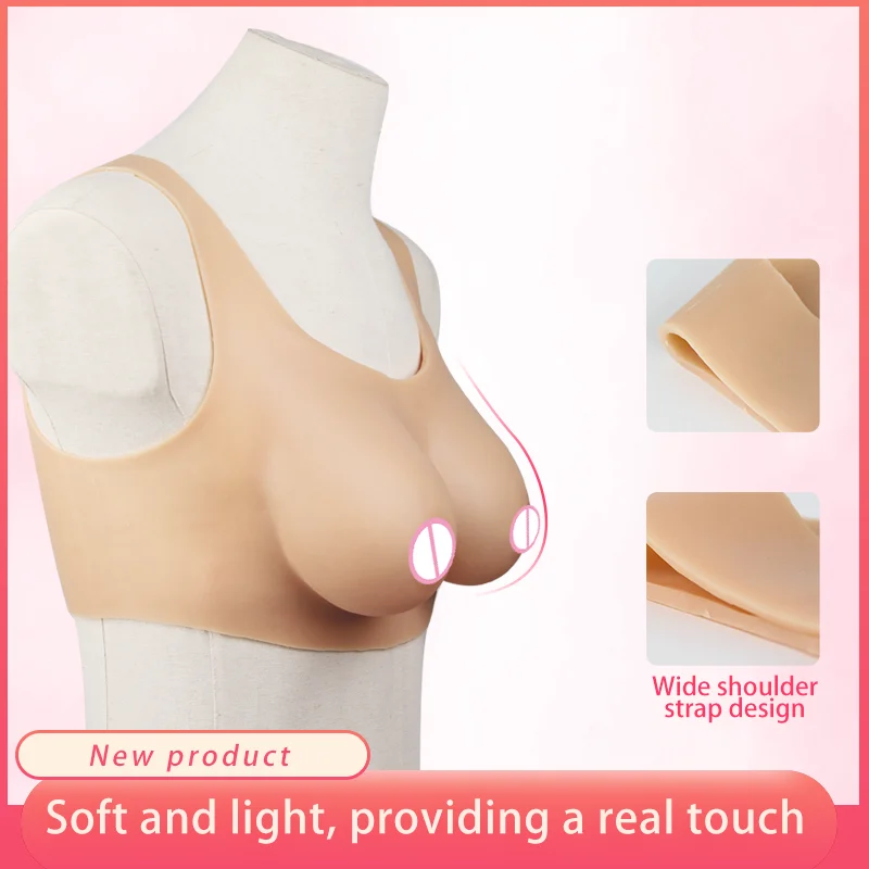 Realistic Silicone Breast Forms Neck Fake Boobs for Crossdresser Fill Silk  Cotton Shemale Drag Queen D E F Cup - AliExpress