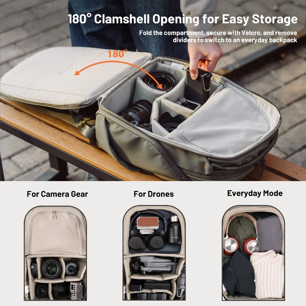 PGYTECH OneGo Lite Backpack 16L/22L - Lightweight Water-Resistant