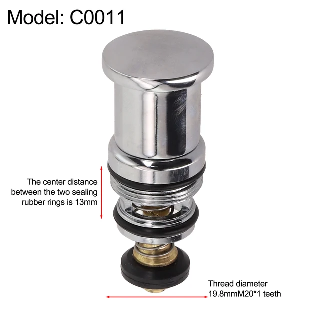 Shower Switch Valve Spring-Loaded Pull-up Water Diverter Surface-Mounted Exposed Triple Bathtub Faucet Water Core 3