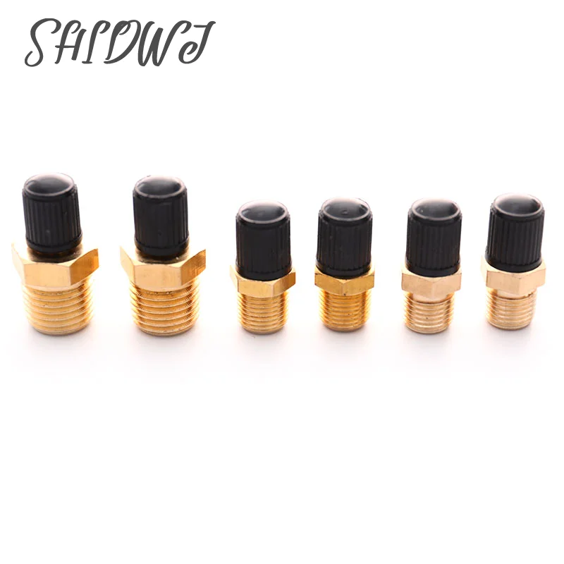 

2pcs M10/1/8''/1/4'' NPT MPT Brass Air Compressor Tank Fill Valve Double Head