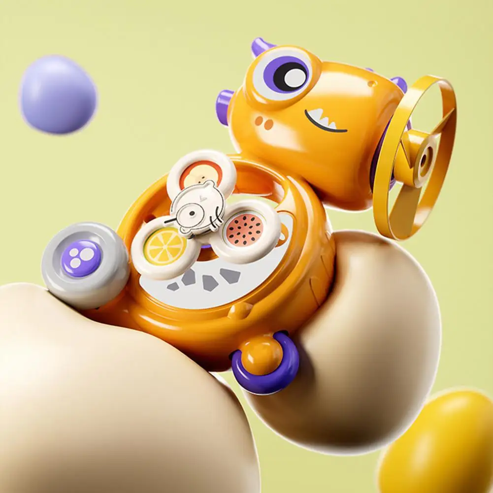 

Rotating Clockwork Toy Outdoor Fun Catching Games Cartoon Dinosaur Car Gyro Flying Disc Set with Launcher for Boys for Kids