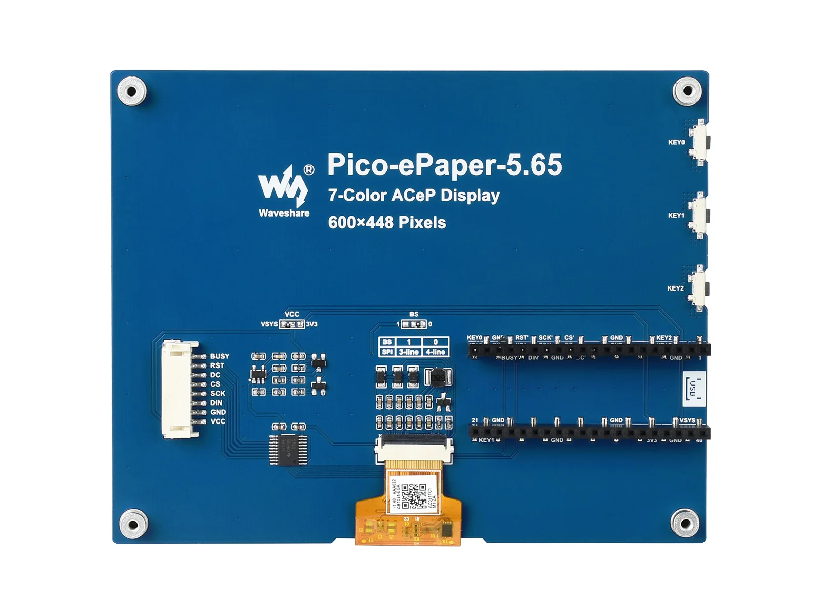 5.65 ġ äο E-Paper E-Ink ÷ ,   , 600  448 ȼ, ACeP 7 
