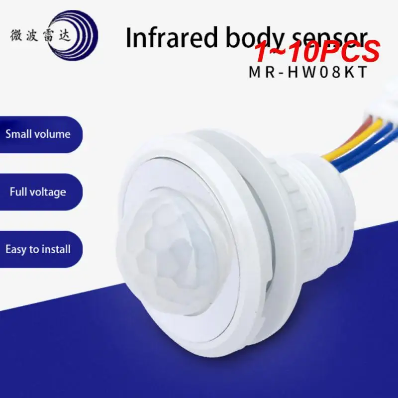 

1~10PCS Time Delay Adjustable 110V-220V Highly Sensitive Auto ON/OFF PIR Infrared Motion Sensor Switch Mode Detector Light