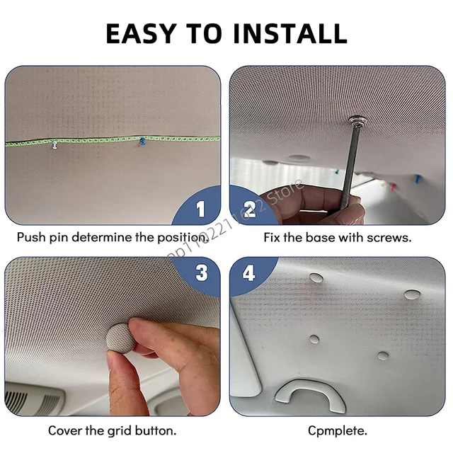 Kit De 30 Vis De Fixation Pour Toit De Voiture | Rivets Beige | Réparation Ciel De Toit