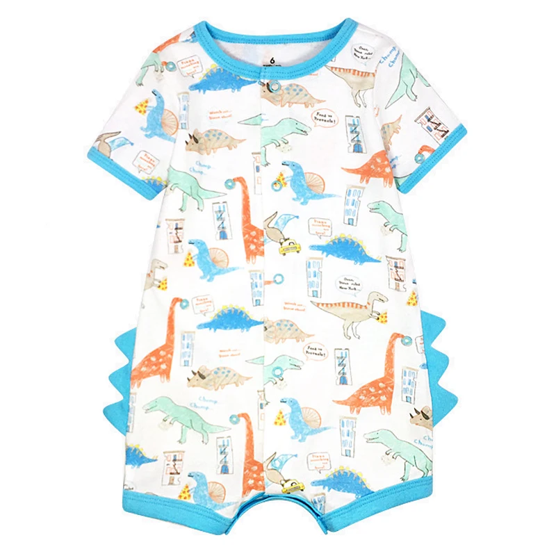 Clothing Baby boys romper newborn baby clothes romper baby jumpsuit cartoon animal toddler pajamas summer 6-24M