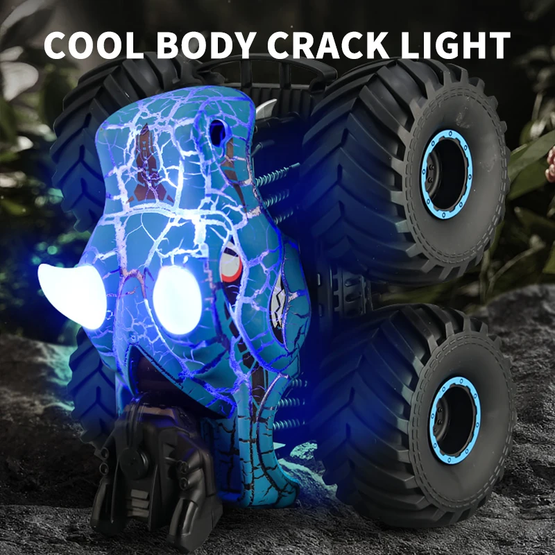 RC Car 2.4G Dinosaur Spray Off-road Stunt Rock Climbing Car Lighting Simulation  Remote Control Cars Kids Toy for Boys Gift 5