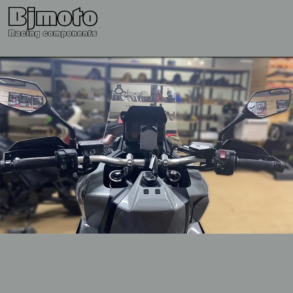 Protège-mains Guidon Moto XWDPDNHHD - Pour Honda X-ADV 750 Africa Twin CRF 1100 - Coupe-vent, Blanc