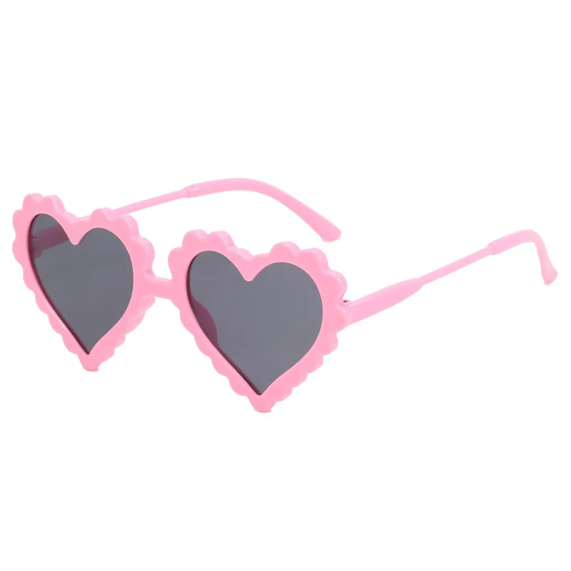 Cute Children's Travel Sunscreen Trend Korean Edition Fashion Irregular Heart Shaped Baby Sunglasses