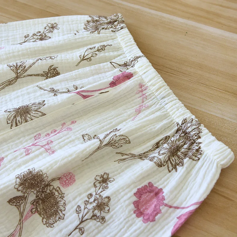 Elegant Pajama Sets Women's Summer Suit Sleepwear 2023 Autumn New Two-Piece Long Sleeve Floral Print Pyjama Female Loungewear