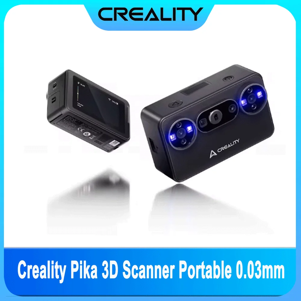 Scanner 3D Creality Pika, portable, avec une précision de 0,03 mm, une vitesse de 110 images par seconde, un modèle 3D miniature à haute vitesse pour l’impression 3D. 1 Scanner 3D Creality Pika, portable, avec une précision de 0,03 mm, une vitesse de 110 images par seconde, un modèle 3D miniature à haute vitesse pour l’impression 3D. 1