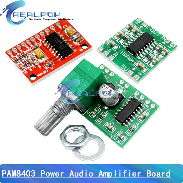 PAM8403 Super mini digital power amplifier board miniature class D power amplifier board 2 * 3 W high 2.5-5V USB