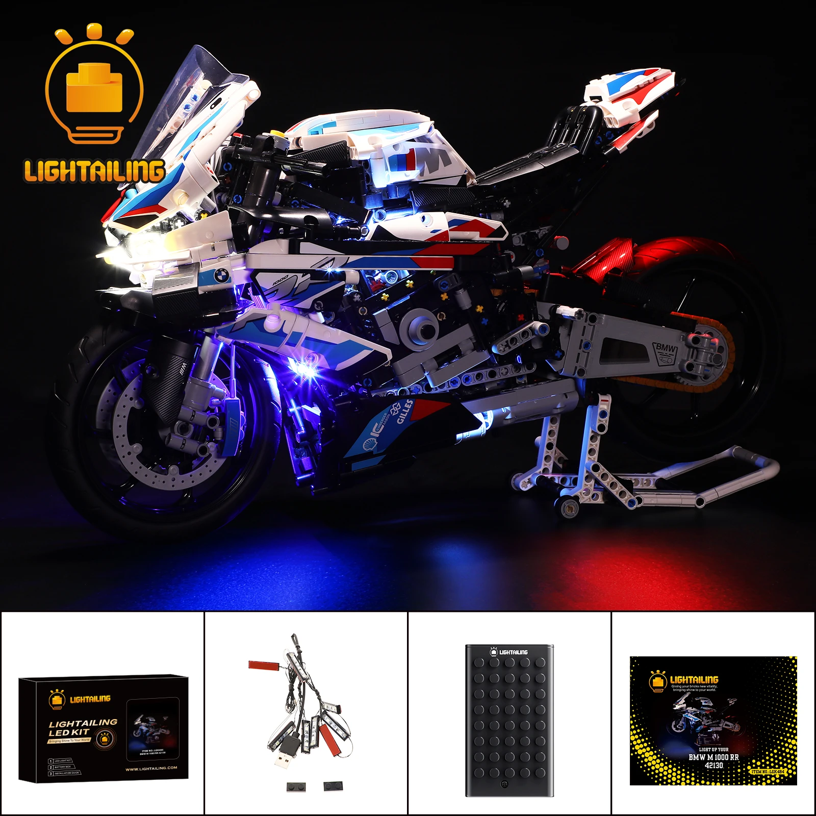 

Набор детских строительных блоков со светодиодной подсветкой 42130 (не входит в комплект)