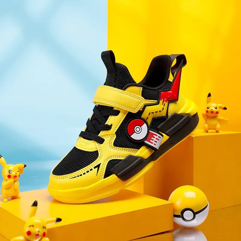 Four Season Sports Kids Cartoon Sneakers Outdoor Boys Classic Running Shoes Pu Leather Children's Walking Footwear Leisure 2