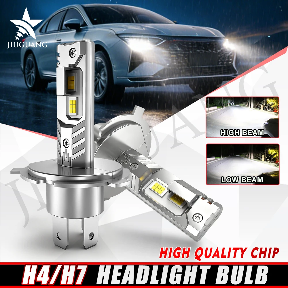 HAOLIDE LED 헤드라이트 전구 H7 H4 미니 무선 자동 램프 +800% 밝기 12V 1000000LM 스포트라이트 자동차 헤드램프 오프로드용