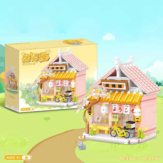 일본식 스트리트 문화를 그대로 재현한 미니 블록으로 꿈의 자카야 거리 만들기