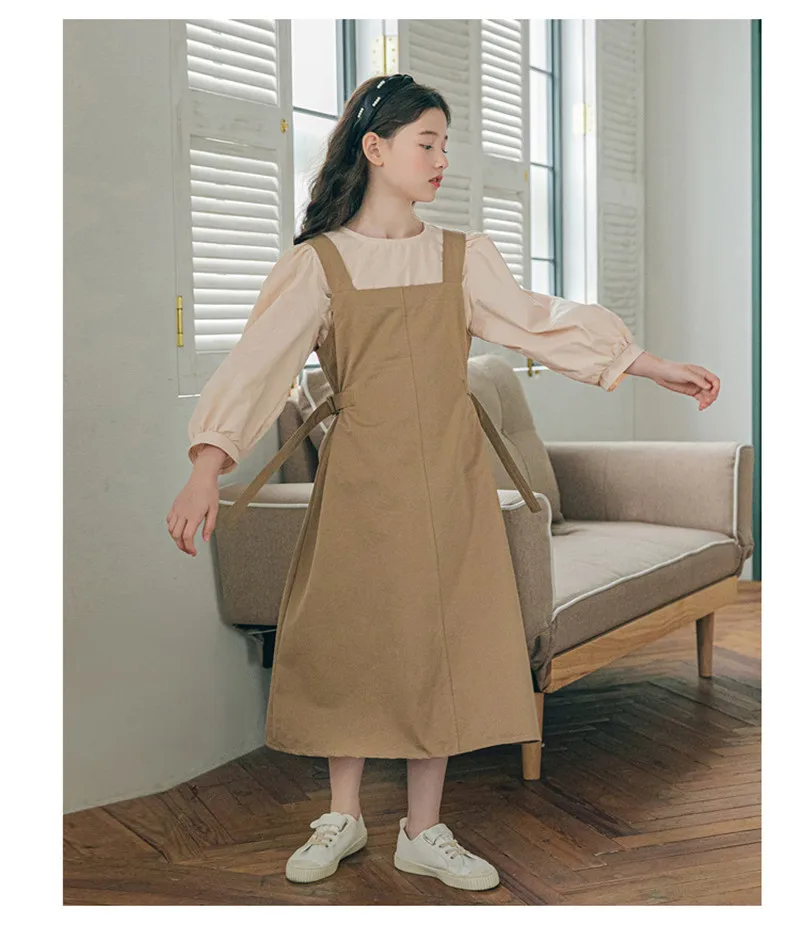 

Kids Baby Girls Clothes 2pcs/set Long Sleeve Shirt+Suspender Skirt for Autumn Spring Outfits children clothing sets