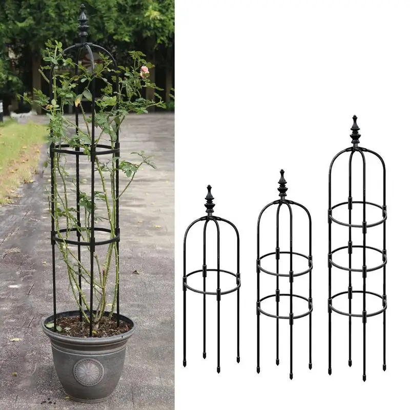 

Climbing Plant Cages Metal Flower Support Frame Garden Tomato Trellis Climbing DIY Flower Vines Pot Stand For Vegetables Jasmin