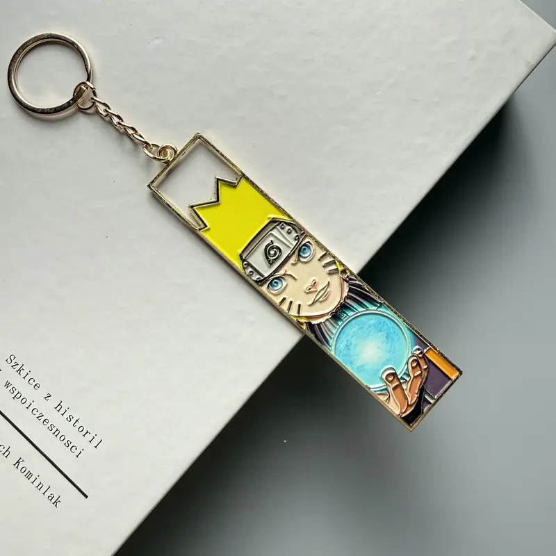 Anime Metal Hollow Out Keychains Bookmark Cute Jet Manga Fashion Bag Key Tag Jewelry Accessory Key Ring Holder Gift Anime - Image 16