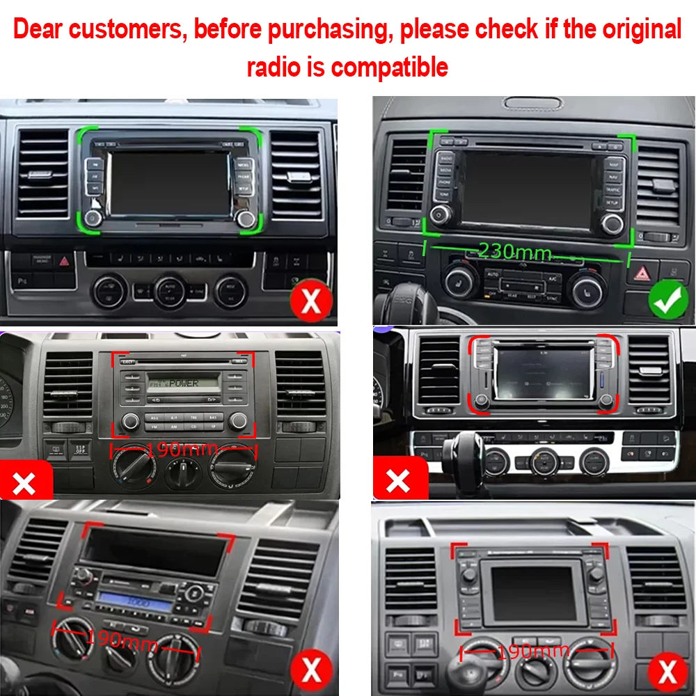 ESSGOO Android 15 Autoradio 9" IPS Touchscreen GPS Navigation für VW T5 Multivan 2010-2015 Lenkradsteuerung Bluetooth FM WIFI RDS USB Mirror Link Wireless CarPlay Android Auto Multimedia-Videoplayer – Detail 3