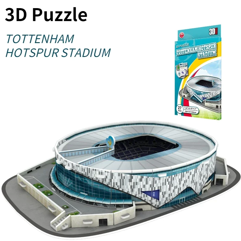 DIY Paper 3D Soccer Stadium Puzzle for Children Intellectual Development Educational Toys Christmas Gifts educational puzzles paper puzzle toys