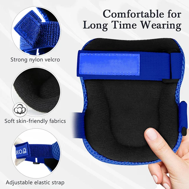 6Pcs/Set Kids Teens Knee Pads Elbow Pads Wrist Guards Protective Gear for Roller Skate Biking, Riding, Cycling Skating Scooter 4