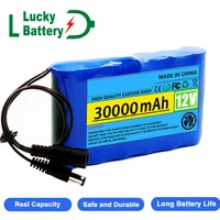Batterie au lithium aste, moniteur de caméra CCTV, chargeur iss électriques, capacité 12V, 30000mAh, DC 12.6V, 30Ah 3
