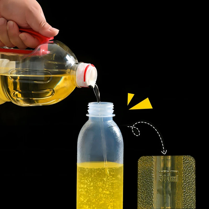 300/500ml Oil Bottle Oil Bottle Dispenser Squeeze Pot Condiment Kitchen Gadgets Cooking Baking Ketchup Mustard Mayo