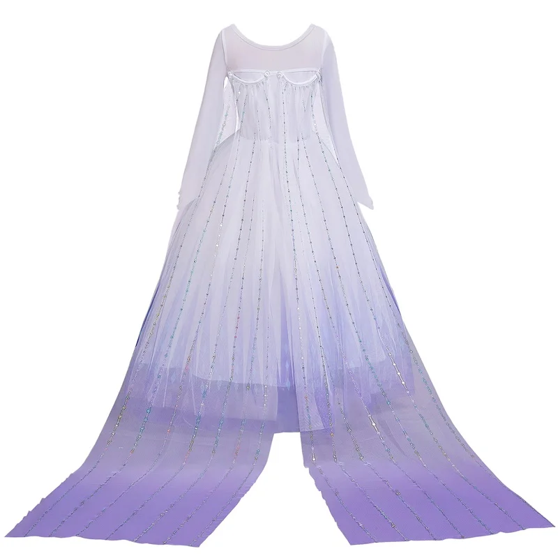 Wednesday Fancy Cosplay Girls Princess Dress Snowflake Costume For Halloween Christmas Kids Party Dresses Holiday Girls Clothing