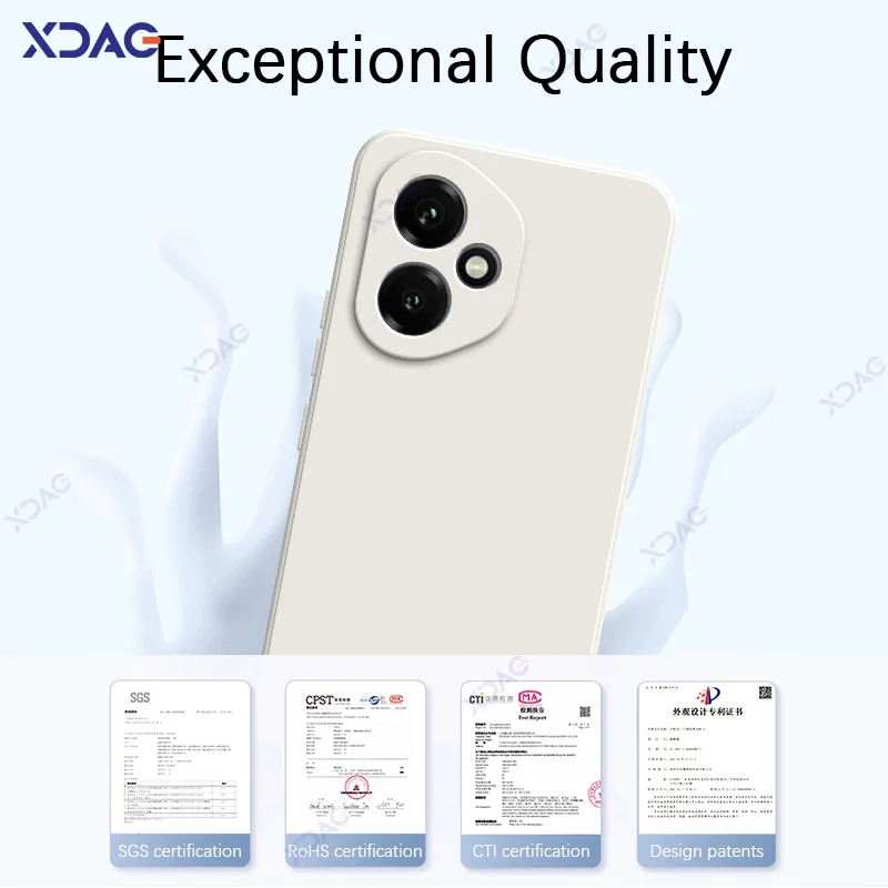Premium Liquid Silicone Shockproof Phone Case - 360° Soft Protective Back Cover