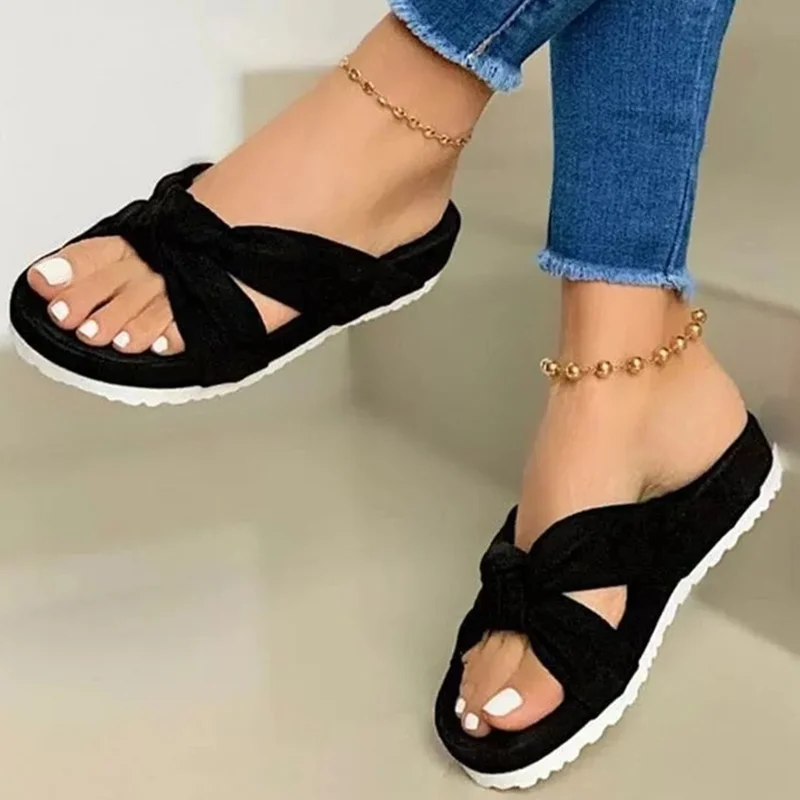 

2022 Summer Women Sandals Peep Toe Sandals For Women Open Toe Shoes For Women Beach Female Slides Casual Shoes Zapatillas Mujer