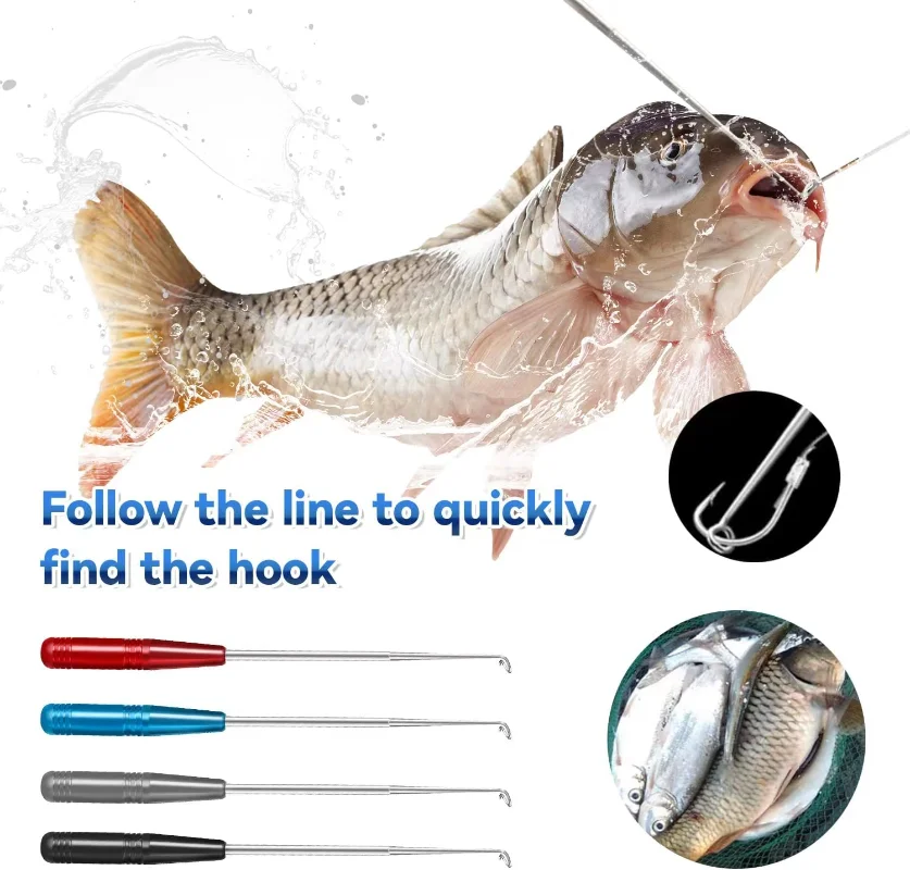 Stainless Steel Fishhook Quick Unloader Deep Throat Stainless Steel  Unhooker Hook Remover Fish Remover Fishing Hook Remover