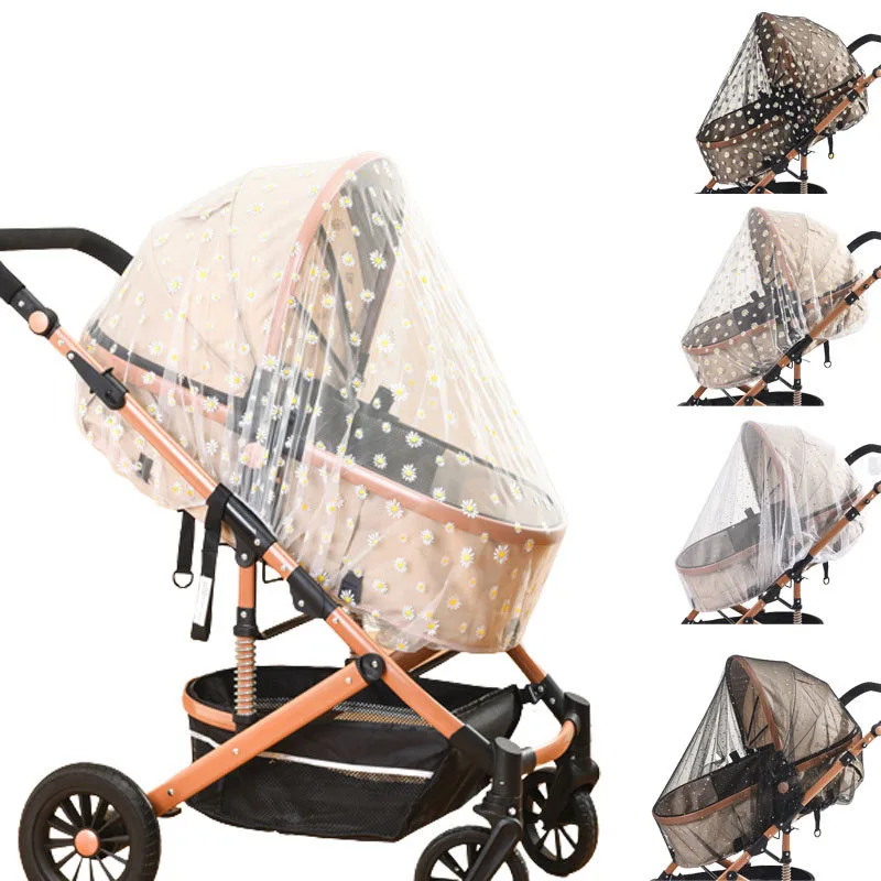 Baby Mosquito Net For Stroller, Carrier & Bassinet – Elastic Drawstring For Snug Fit Netting - Infant Bug Net For Jogger, Car Seat & Pack N Play