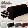 1 Pair PU Leather Sofa Armrest Cover for Living Room Removable Arm Stretch Chair Protector Armchair Covers Armrest Couch 2