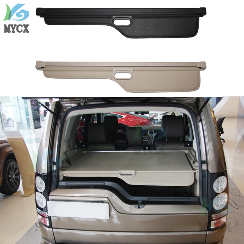 

Car Rear Trunk Cargo Cover For Land Rover Discovery 3 4 LR3 LR4 2004-2017 Black Security Shield Shade Car accessories