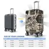Travel City Doodle Suitcase Cover Vintage Elastic Cruise Trip Protector Luggage Accesories Vacation 6