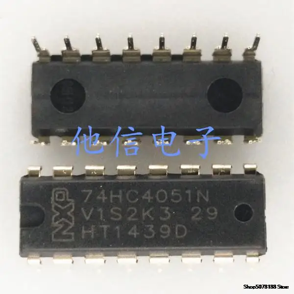 

10 шт. 74HC4051N SN74HC4051N M74HC4051B1 DIP-16