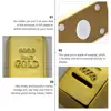 Golden Brick Piggy Bank Money Saving Pot Large Size Container Kids Storage Jar Plastic Material Home Decor Item 2