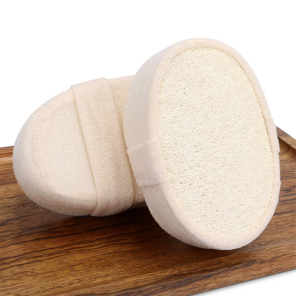 

Soft Fresh Natural Loofah Luffa Sponge Shower Spa Body Scrubber Exfoliator Bathing Massage Brush Pad Beige