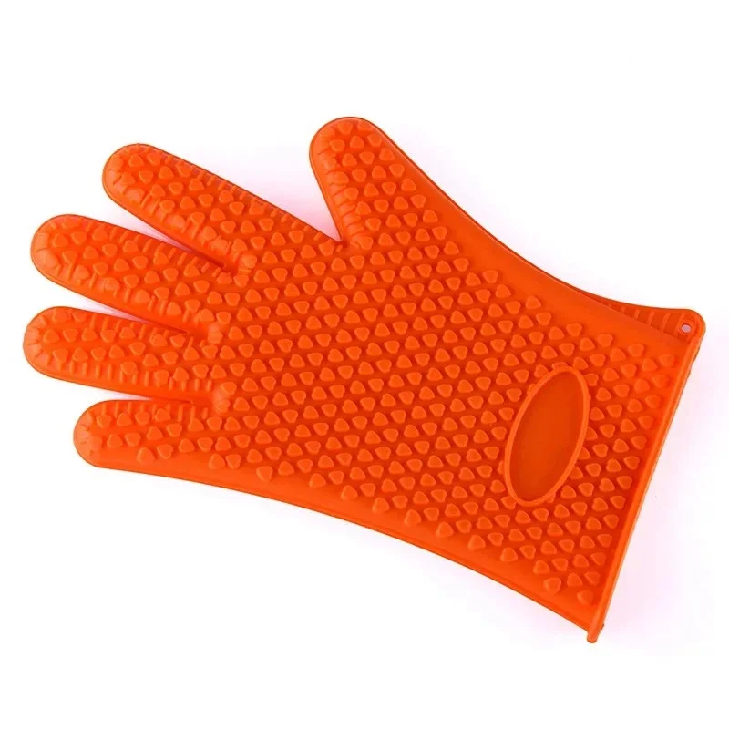 Silicone Heat Resistant BBQ and Oven Glove - Fireproof, Anti-Scalding Cooking Mitt