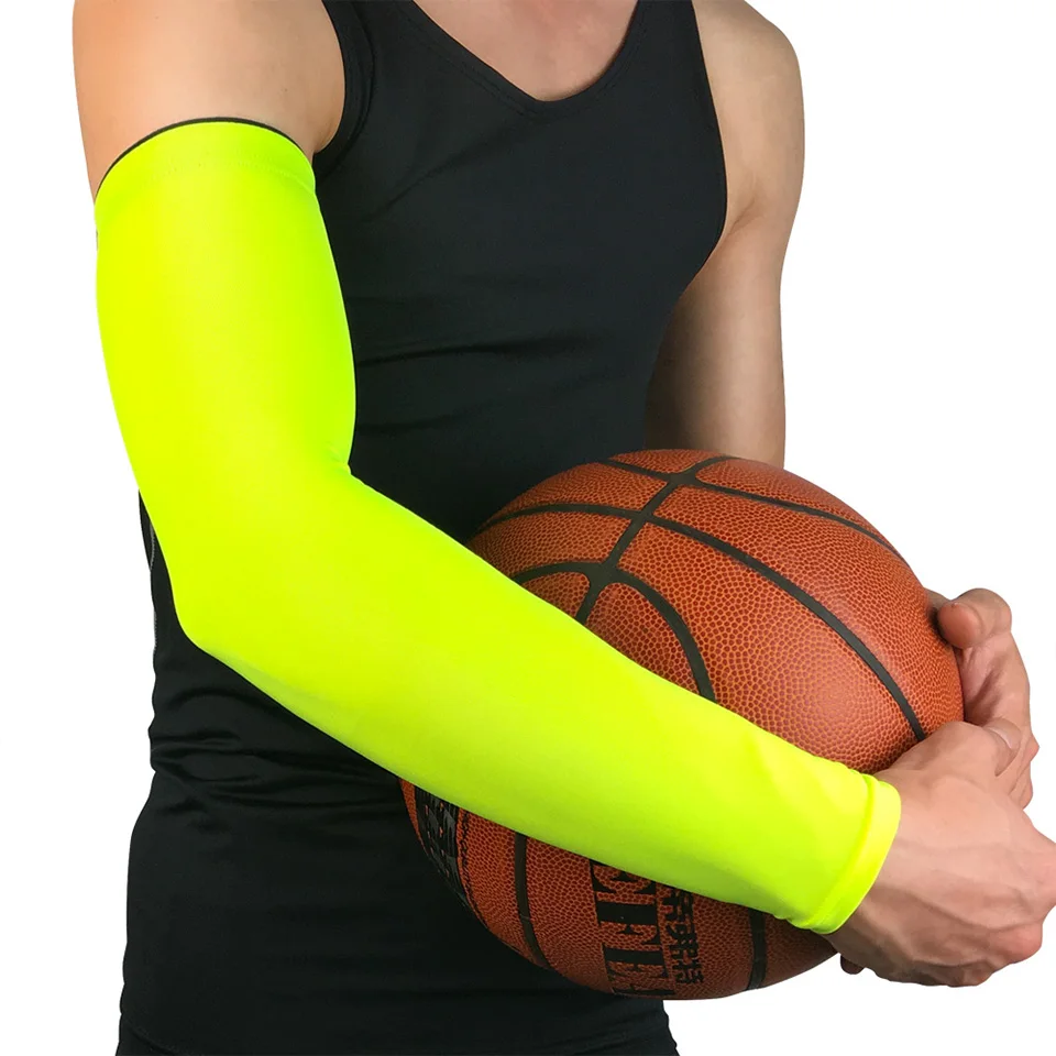 Sports Arm Compression Sleeve 1Pcs UV Protection Cycling Sleeves Arm Cover Cuff Basketball Cycling Summer Running sun protection arm sleeves arm sleeves cooling arm sleeves