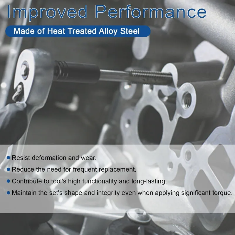 71670 Large Tap Socket Set, Fit 5/8", 11/16", 3/4", 7/8" & 1" (16mm-25mm) Taps, For Larger, M.C.T.I. Standard Taps