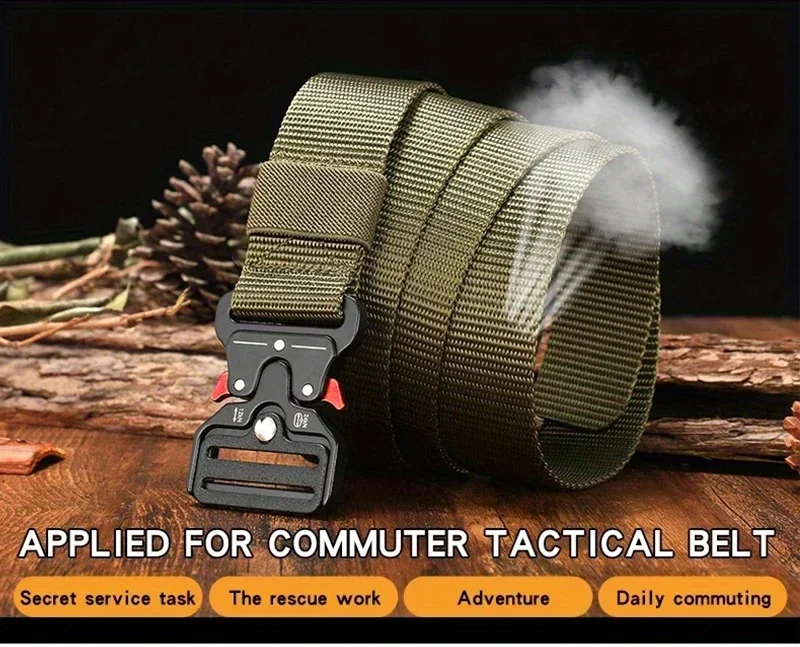 Men Belt Outdoor Hunting Men Belt's Multi-Function Buckle Nylon Belt High Quality Canvas Belts