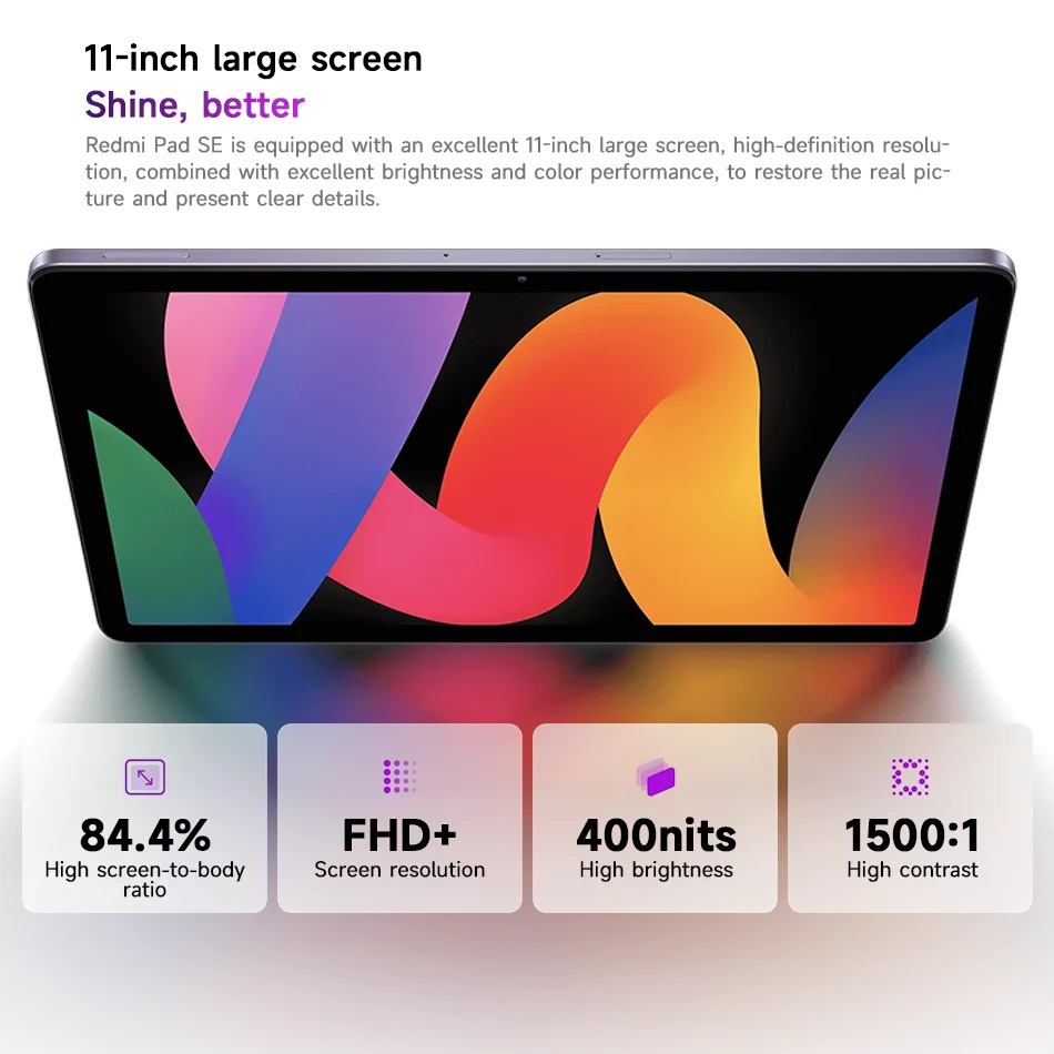 Xiaomi Redmi Pad SE Mi Tablet Global Version 8GB 256GB Snapdragon 680 90Hz  11 ''inches 8000mAh 10W charging MIUI 14 - AliExpress