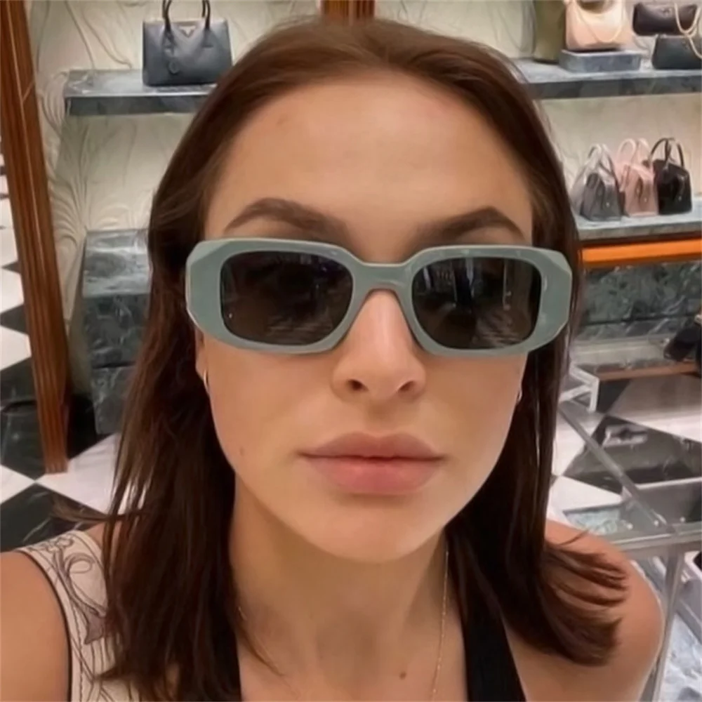 

Fashion Square Sunglasses Woman Brand Designer Personality Irregular Vintage Sun Glasses Female Travel Retro UV400