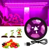 1pc LED Plant Growth Light Strip USB Power Supply Adjustable Length Easy to Install for Hydroponic Plant Growth in Greenhouse 1