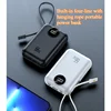 New Digital Display Round Screen Built-in Line Super Fast Charging 10000mAh Power Bank 2