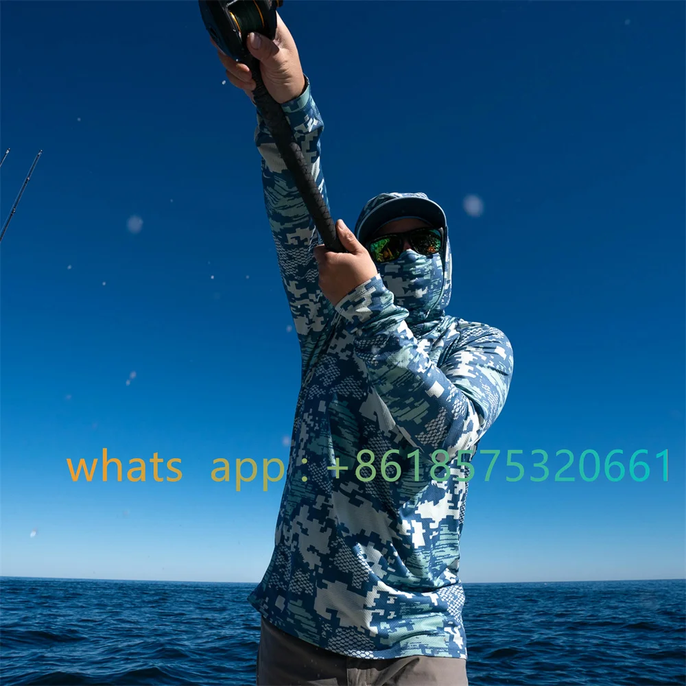 Long Sleeve Hoodie Fishing Shirts | Fishing Shirt Hood Mask - New 2023 Men  Fishing - Aliexpress