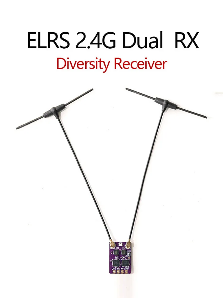 Ricevitore di diversità ELRS 2.4G Doppia antenna RX TCXO integrato per FPV Freestyle Remote RC Racing