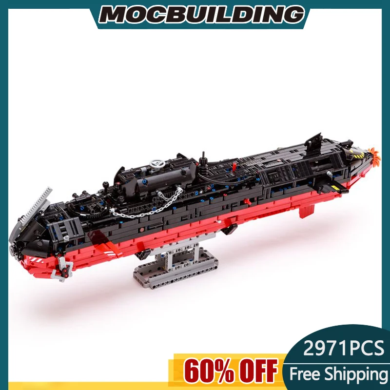 

2971pcs MOC Building Block Submarine (42082 Rough Terrain Crane C-model)DIY Large Assembled Model Toy MOC-105885